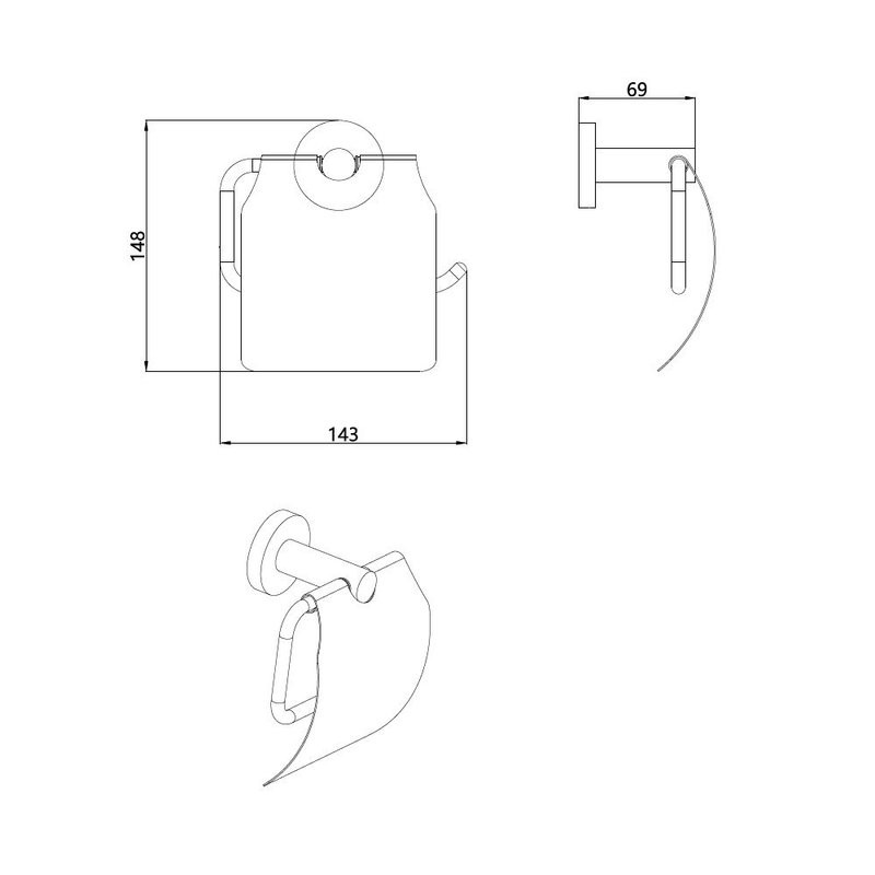 Аксессуары для ванной AQUAme набор AQM7221CR