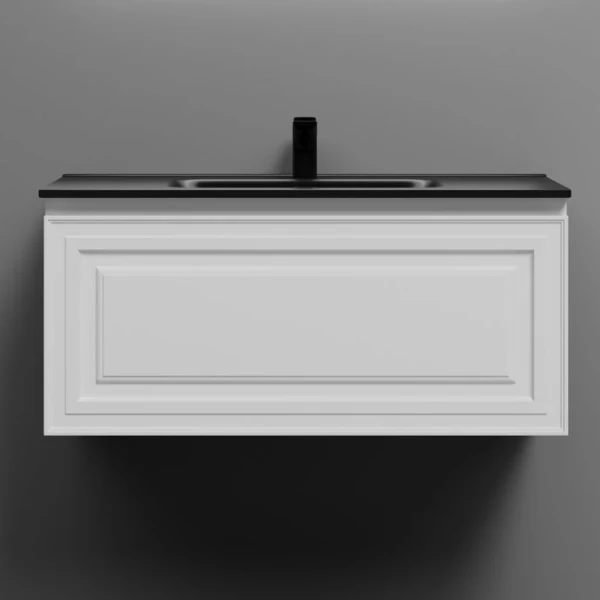 Тумба с раковиной Sancos Very 90 bianco, раковина CN7002MB