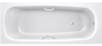 Стальная ванна BLB Universal B50H handles 150x70 см, пристенная, на ножках APMSTDBL1, с ручками, с шумоизоляцией
