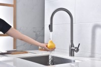 Смеситель для кухни Paulmark Universal Un213880-GM вороненая сталь