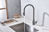 Смеситель для кухни Paulmark Universal Un213880-GM вороненая сталь