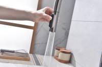 Смеситель для кухни Paulmark Universal Un213880-GM вороненая сталь