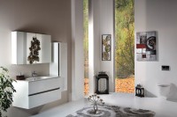 Тумба с раковиной Armadi Art Vallessi 100 белая