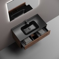 Мебель для ванной комнаты Sancos Marmi 1.0 90 дуб чарльстон, раковина CN7002MB