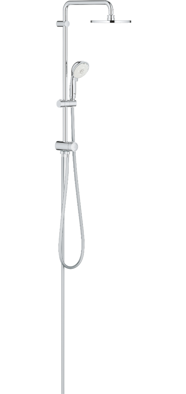 Душевой комплект Смеситель Grohe BauEdge 23604001 + Стойка New Tempesta Rustic 27399002