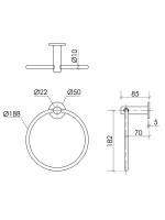 Держатель для полотенец Sancos Base SC9029BN брашированный никель, кольцо Держатель для полотенец Sancos Base SC9029BN брашированный никель, кольцо