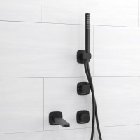 Встраиваемый смеситель для душа и ванны Wasserkraft Nuthe A9151.264.315.327.242.217 С ВНУТРЕННЕЙ ЧАСТЬЮ, черный