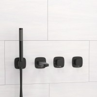 Встраиваемый смеситель для душа и ванны Wasserkraft Nuthe A9151.264.315.327.242.217 С ВНУТРЕННЕЙ ЧАСТЬЮ, черный