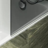Шторка на ванну Maybahglass MGV-779-6 60x140, профиль черный, стекло графит