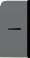 Шторка на ванну Maybahglass MGV-779-6 60x140, профиль черный, стекло графит