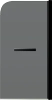 Шторка на ванну Maybahglass MGV-779-6 60x140, профиль черный, стекло графит