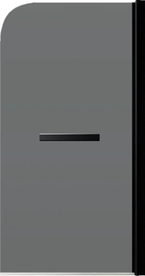 Шторка на ванну Maybahglass MGV-779-6 60x140, профиль черный, стекло графит