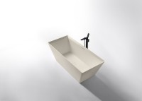 Ванна из искусственного камня AltroBagno Francesca 090103 170x75 см, отдельностоящая, на ножках, с донным клапаном, с подголовником