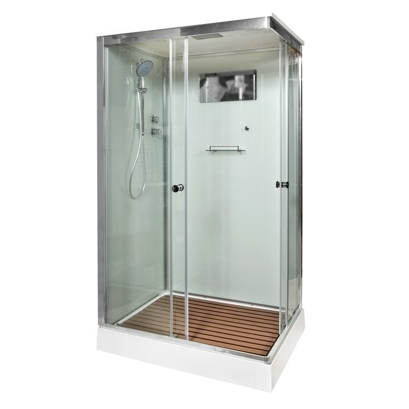 Душевая кабина DTO K402S 120х90, профиль хром, стекло прозрачное