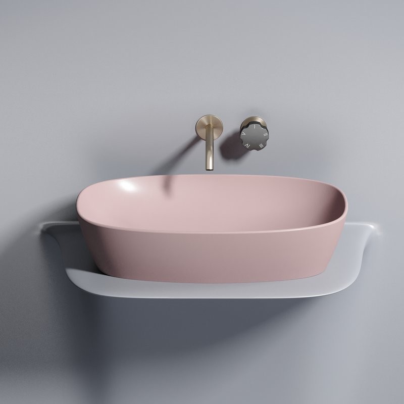 Накладная раковина Ceramicanova Element CN6049MP розовая матовая