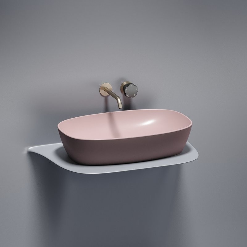 Накладная раковина Ceramicanova Element CN6049MP розовая матовая