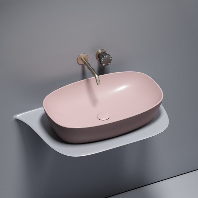 Накладная раковина Ceramicanova Element CN6049MP розовая матовая