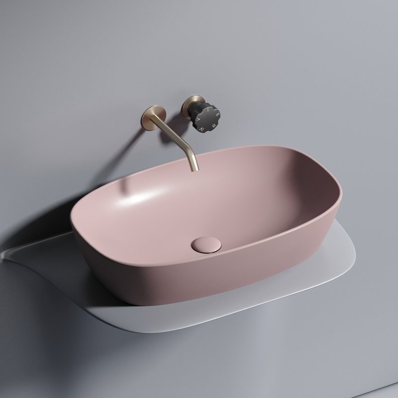 Накладная раковина Ceramicanova Element CN6049MP розовая матовая