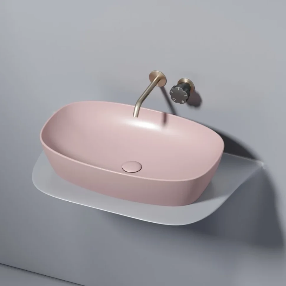 Накладная раковина Ceramicanova Element CN6049MP розовая матовая