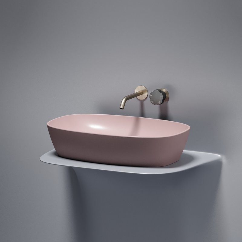 Накладная раковина Ceramicanova Element CN6049MP розовая матовая