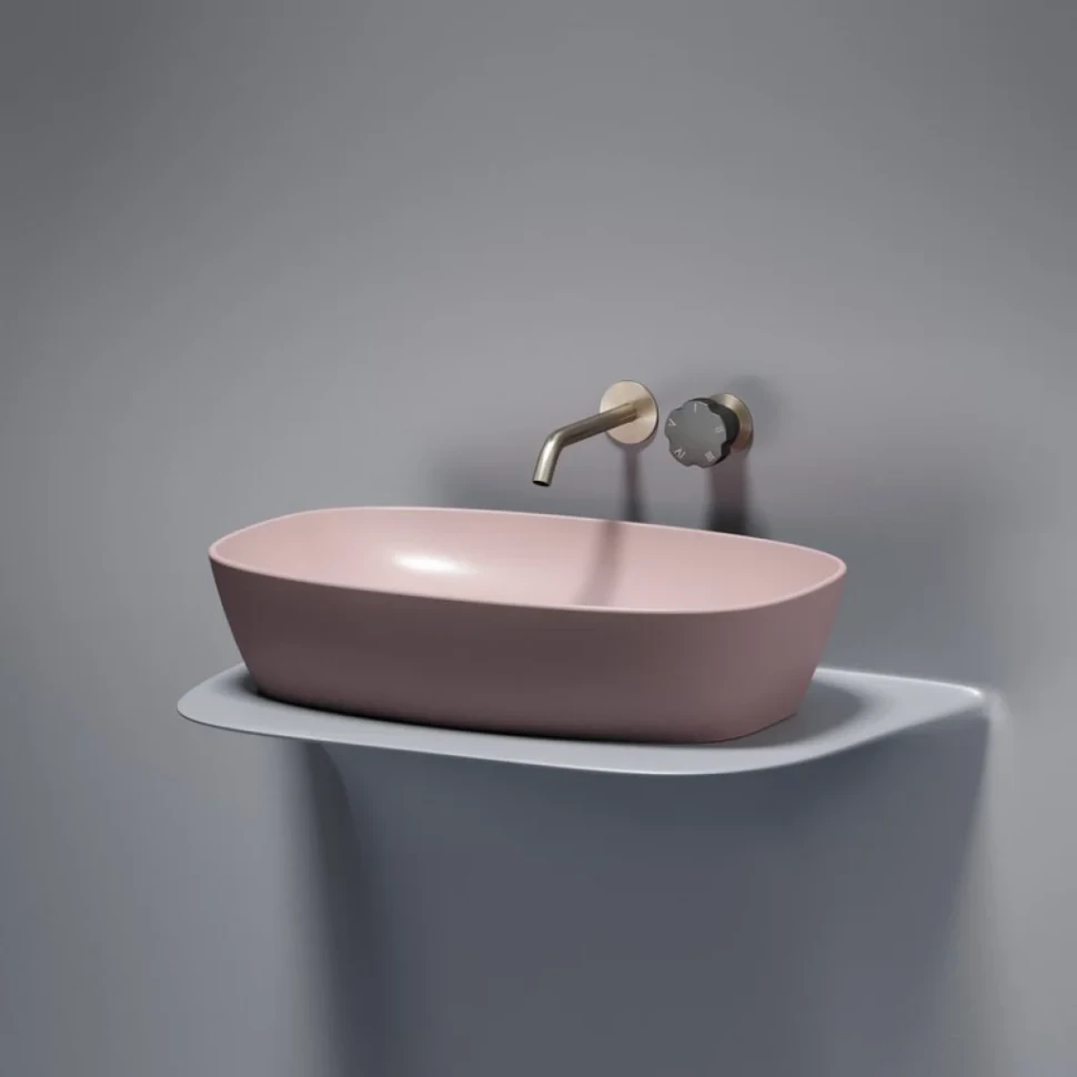 Накладная раковина Ceramicanova Element CN6049MP розовая матовая