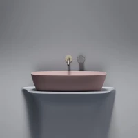 Накладная раковина Ceramicanova Element CN6049MP розовая матовая