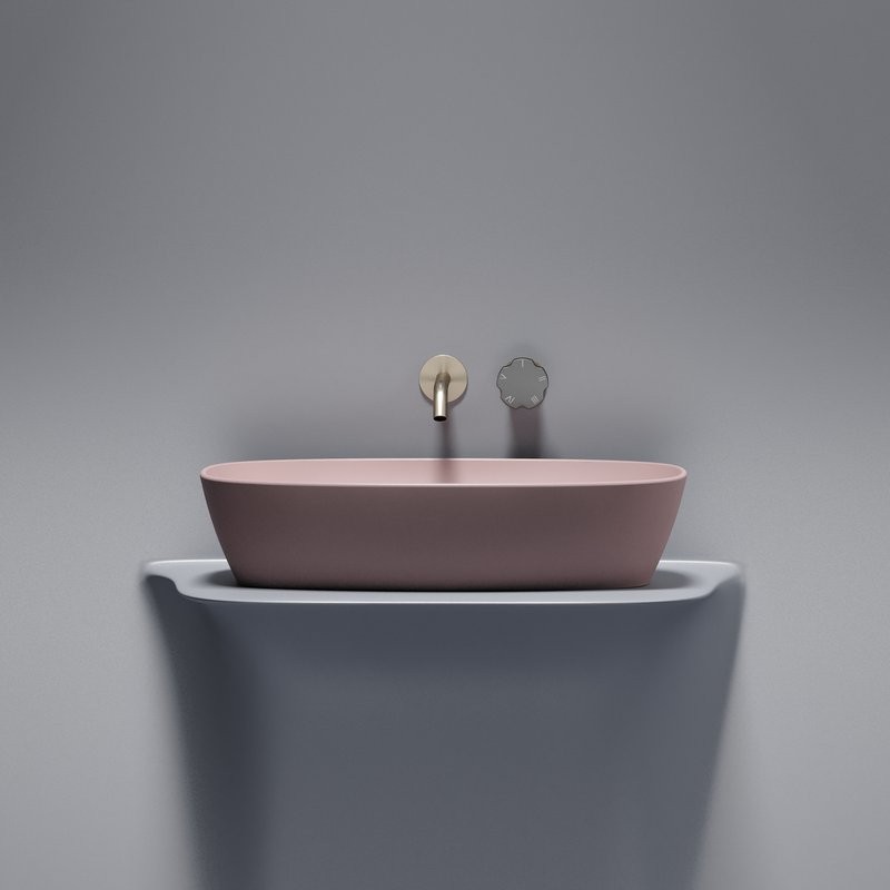 Накладная раковина Ceramicanova Element CN6049MP розовая матовая