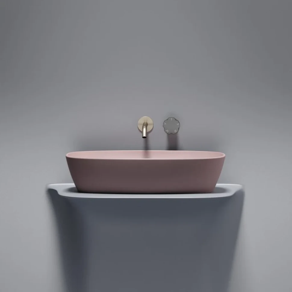 Накладная раковина Ceramicanova Element CN6049MP розовая матовая