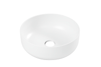 Накладная раковина Belux Турин 41 глянцевая белая, круглая