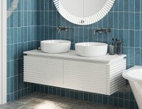 Накладная раковина Belux Турин 41 глянцевая белая, круглая