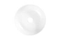 Накладная раковина Belux Турин 41 глянцевая белая, круглая