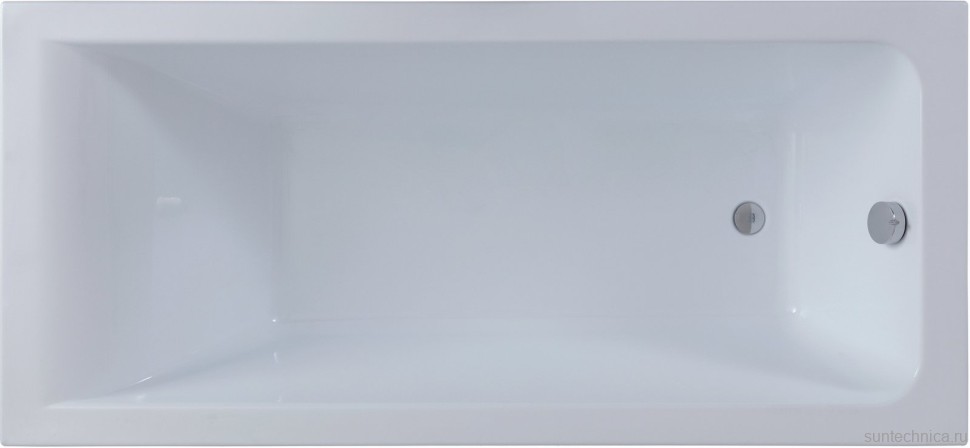 Акриловая ванна Aquanet Bright 233143 180x80 см, пристенная, белая, с каркасом
