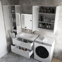 Тумба с раковиной Style Line Марелла 80 подвесная, белый глянец
