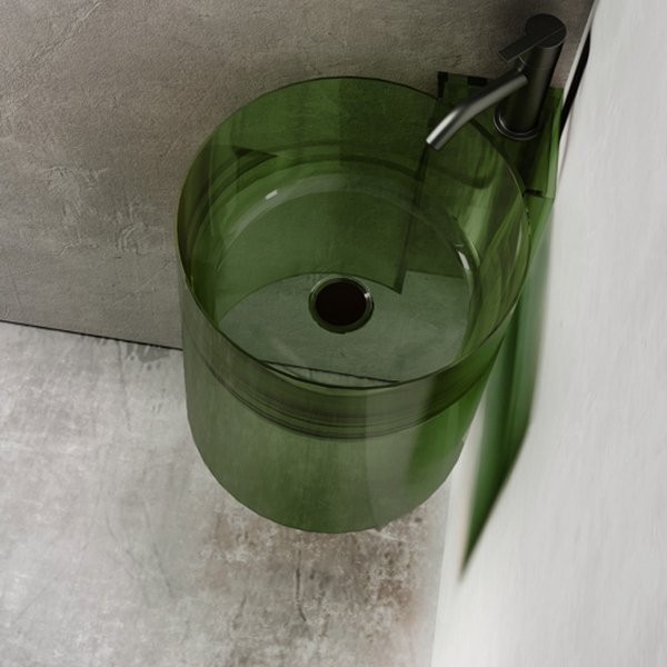 Раковина Abber Kristall AT2705 emerald, зеленая