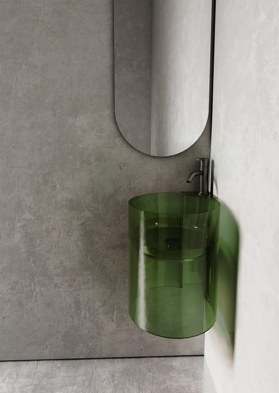 Раковина Abber Kristall AT2705 emerald, зеленая