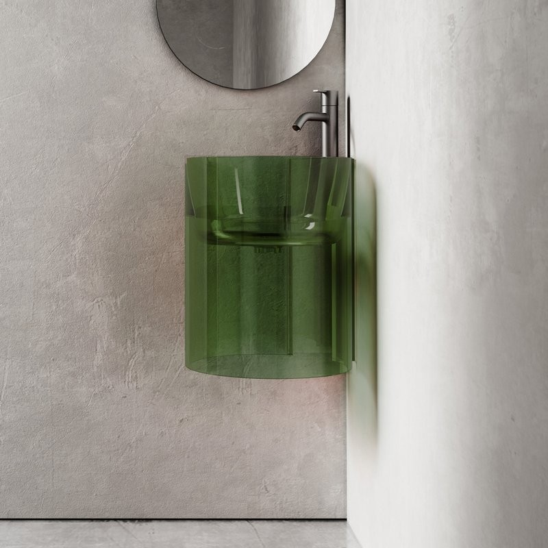 Раковина Abber Kristall AT2705 emerald, зеленая
