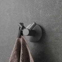 Крючок DEKOR BANYO Alina Black A40 408 04 матовый черный, на шурупах Крючок DEKOR BANYO Alina Black A40 408 04 матовый черный, на шурупах