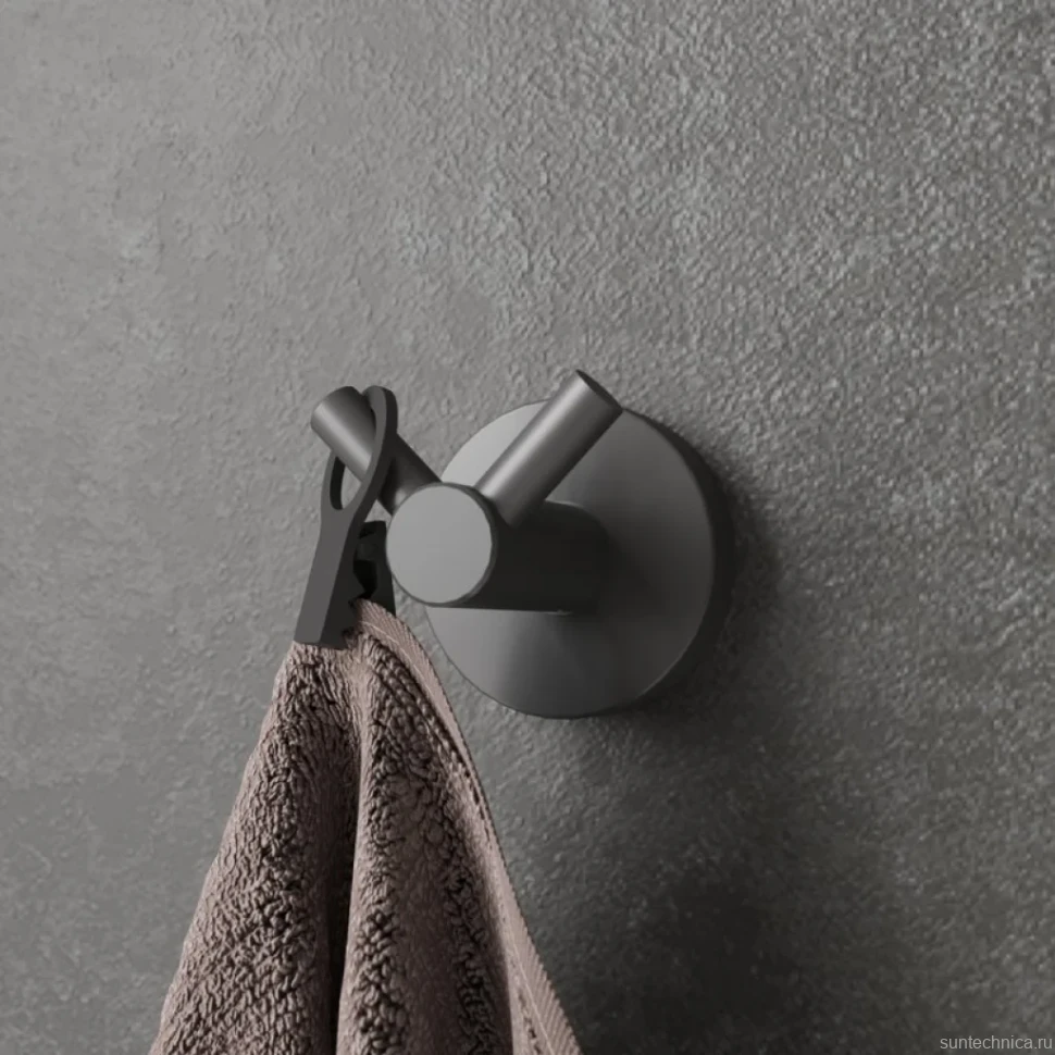 Крючок DEKOR BANYO Alina Black A40 408 04 матовый черный, на шурупах