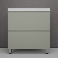 Тумба напольная "Манхэттен 80" ЭМАЛЬ, под раковину ASTI, 2 ящика, PLUS, олива Тумба напольная "Манхэттен 80" ЭМАЛЬ, под раковину ASTI, 2 ящика, PLUS, олива