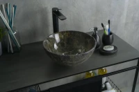 Накладная раковина GID Esfera Mnc486 32 под глянцевый камень, круглая, фаянс