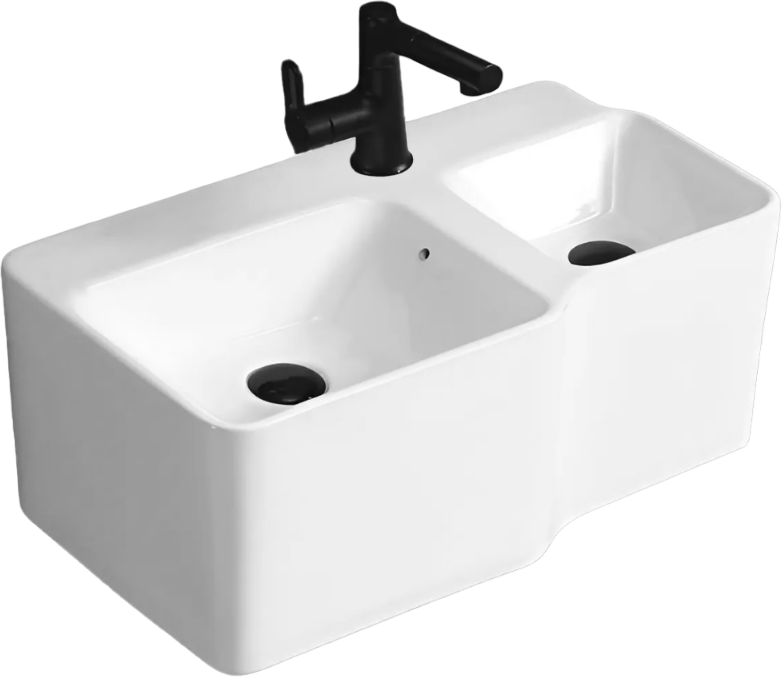 Раковина Ceruttispa Double Bella 9703 белый