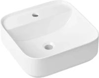 Комплект Накладная раковина Lavinia Boho Bathroom Sink Slim 33311007 + Донный клапан Wellsee Drainage System 182138000 матовый белый + Сифон 182108000 белый