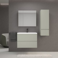 Мебель для ванной комнаты Style Line Манхэттен 80 подвесная, олива, раковина Andrea Classic 80