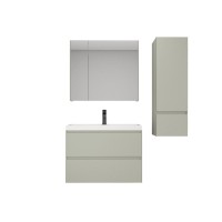 Мебель для ванной комнаты Style Line Манхэттен 80 подвесная, олива, раковина Andrea Classic 80