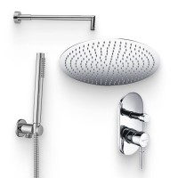 Душевой комплект Смеситель Wasserkraft Main 4141 + Гарнитур Paffoni Master ZDUP094CR + Душ A117 + Кронштейн A019