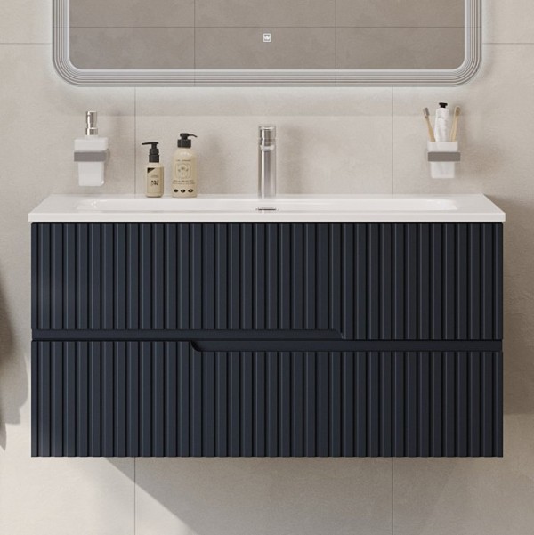 Тумба с раковиной Cezares Duet 100 grafito, раковина Cezares CZR-8073-100