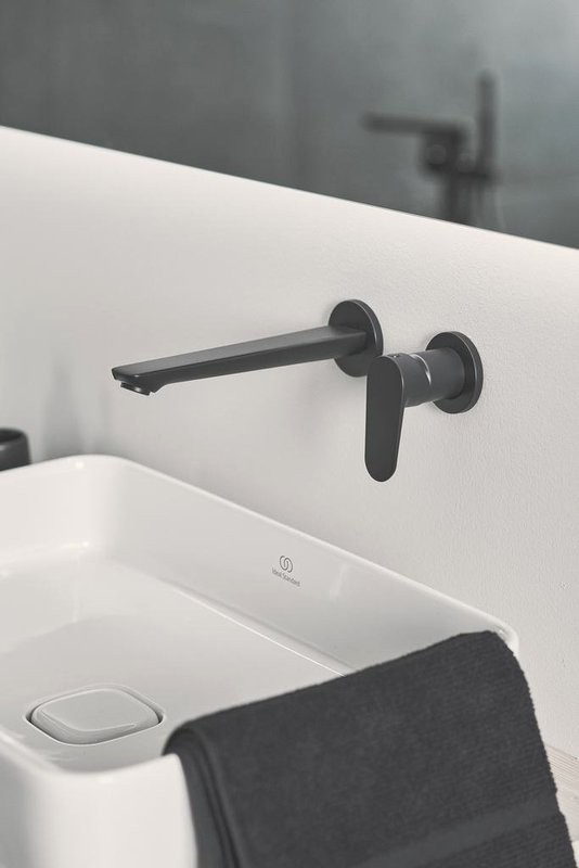 Смеситель для раковины Ideal Standard Cerafine O BD133XG С ВНУТРЕННЕЙ ЧАСТЬЮ черный