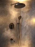 Душевой комплект AltroBagno Bilancia AltroBagnoBilancia040504MB С ВНУТРЕННЕЙ ЧАСТЬЮ, черный матовый