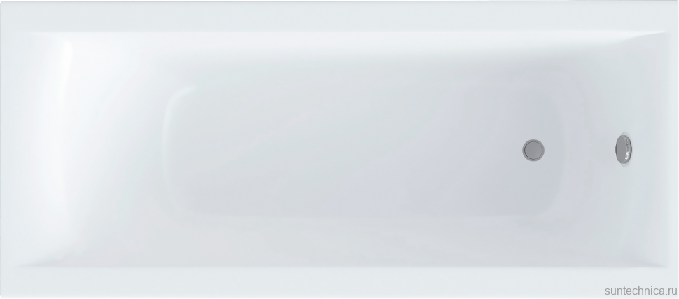 Ванна из искусственного камня Астра-Форм Нью-Форм 150x70 см, правая, пристенная, белая, на ножках