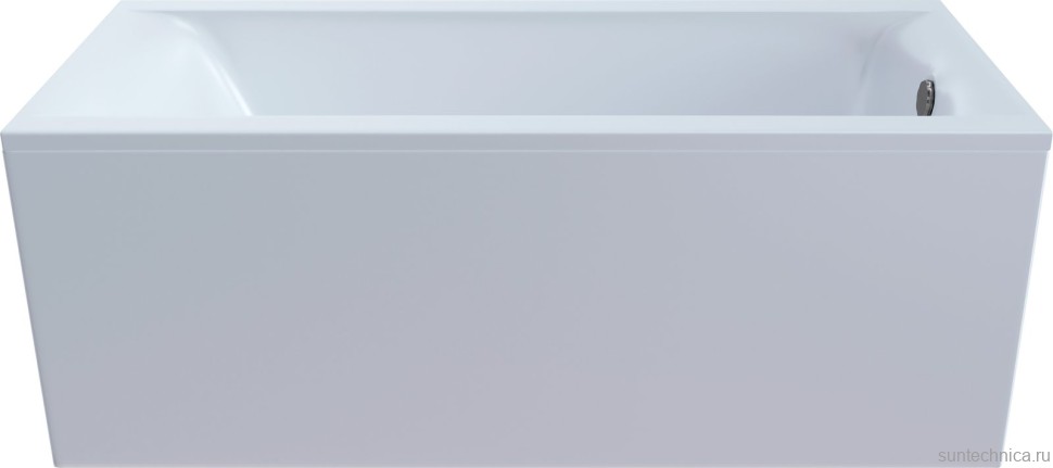 Ванна из искусственного камня Астра-Форм Нью-Форм 150x70 см, правая, пристенная, белая, на ножках